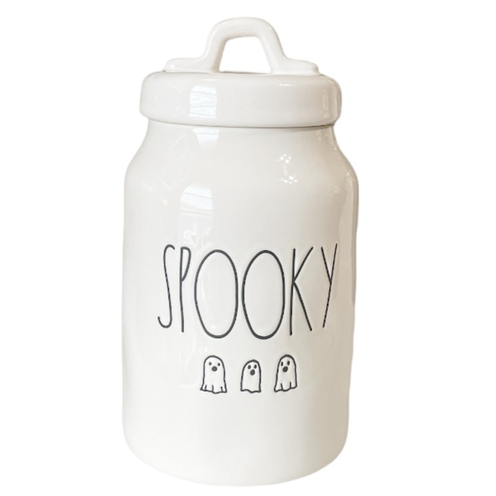 NEW Rae Dunn SPOOKY 👻👻👻 Canister w/Lid